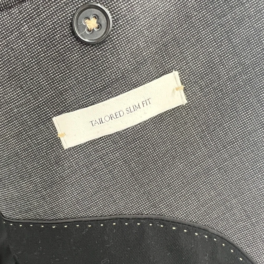 Banana Republic X reda flexo tailored slim fit wool sport coat blazer jacket 46R
